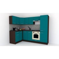 Bucatarie de Colt GENA NEW 1 ST. 140-250, Cu Corp de Cuptor, Wenge / Decor 0245